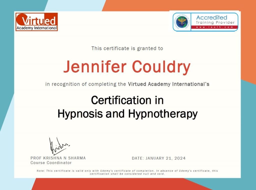 certification in hypnosis and hypnotherapy
